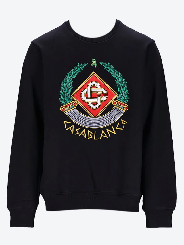 Casa crest embroidered sweatshirt