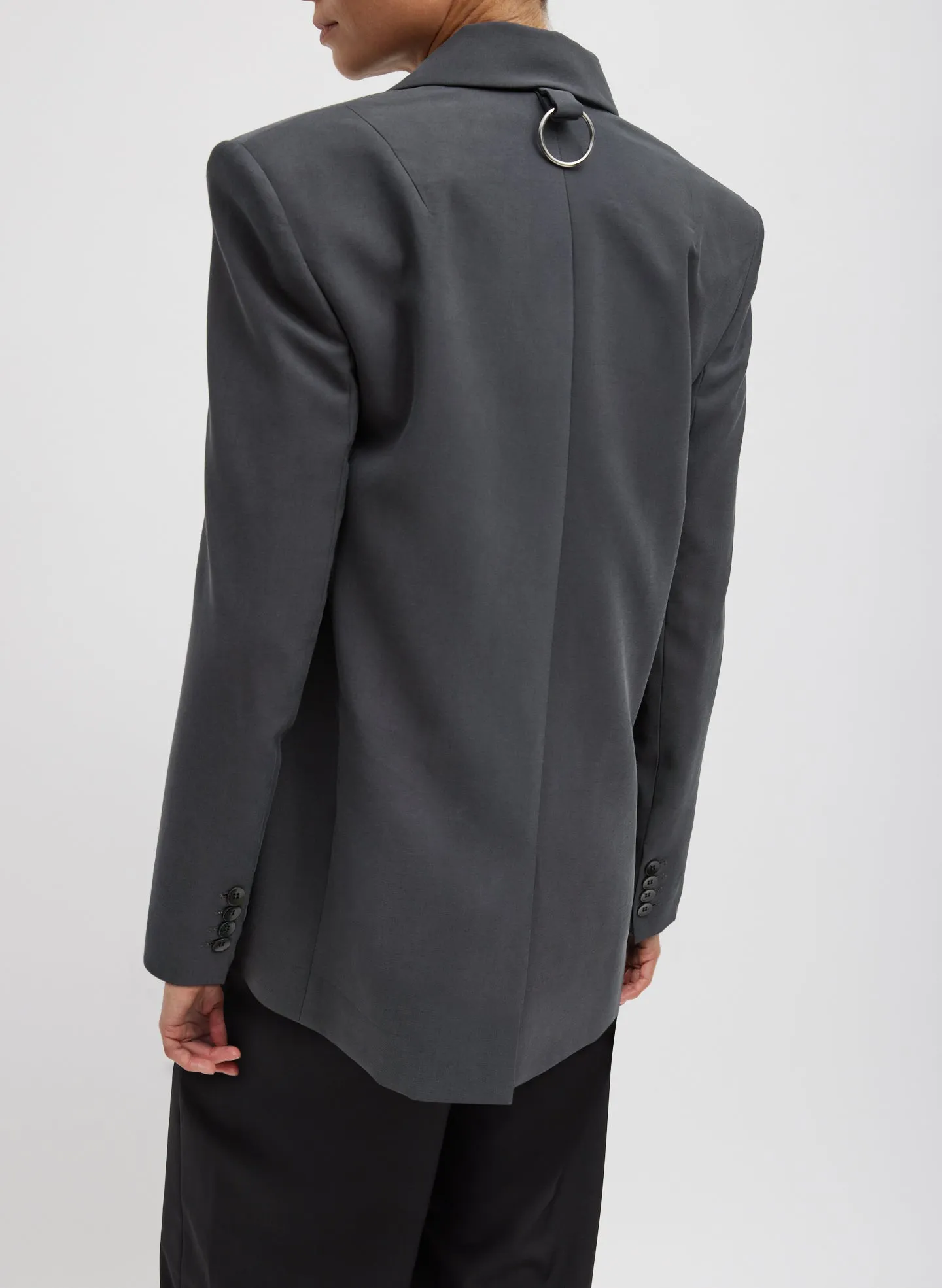 Fluid Suiting Double Breasted Blazer