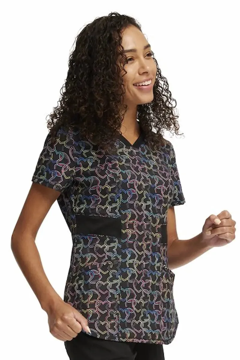 Infinity Women's V-Neck Print Top | Links of Love
