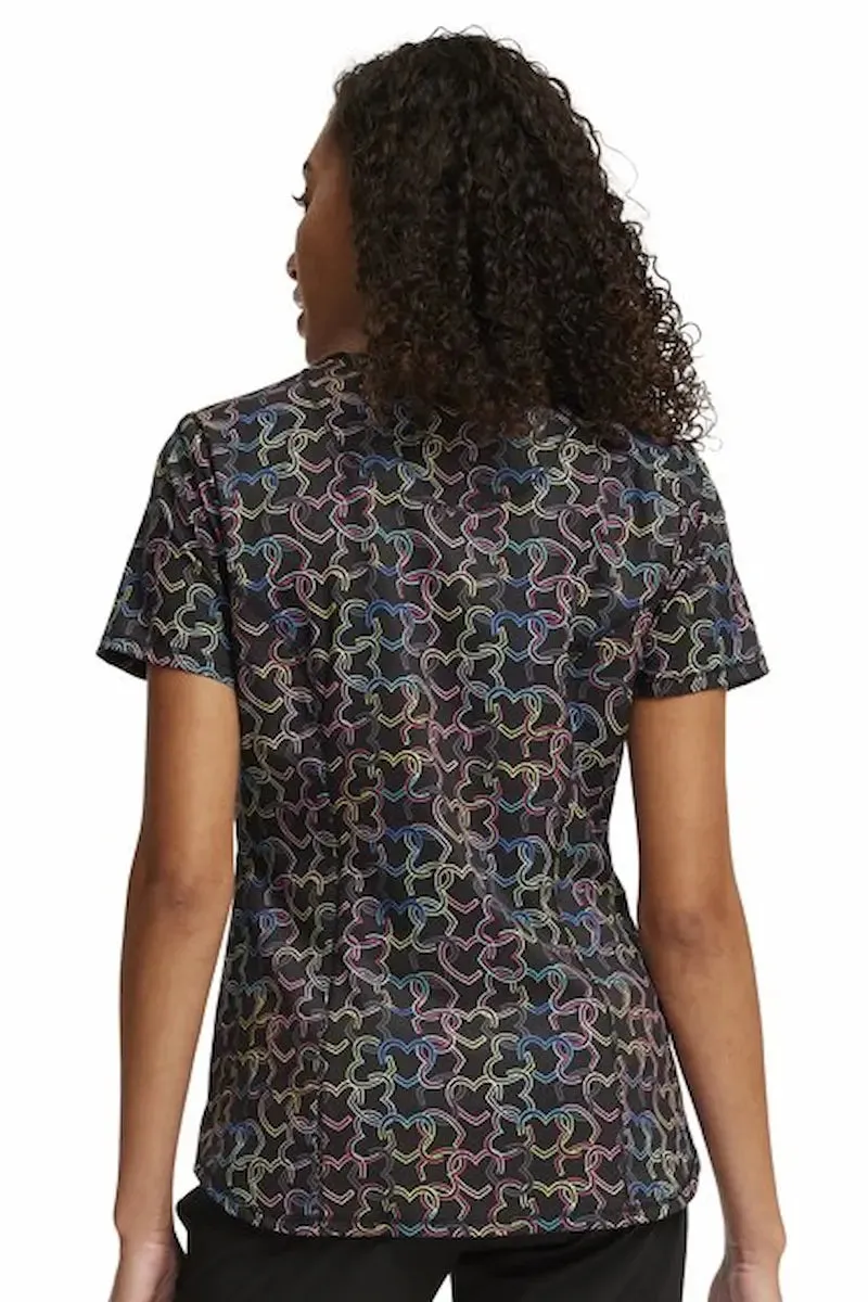 Infinity Women's V-Neck Print Top | Links of Love