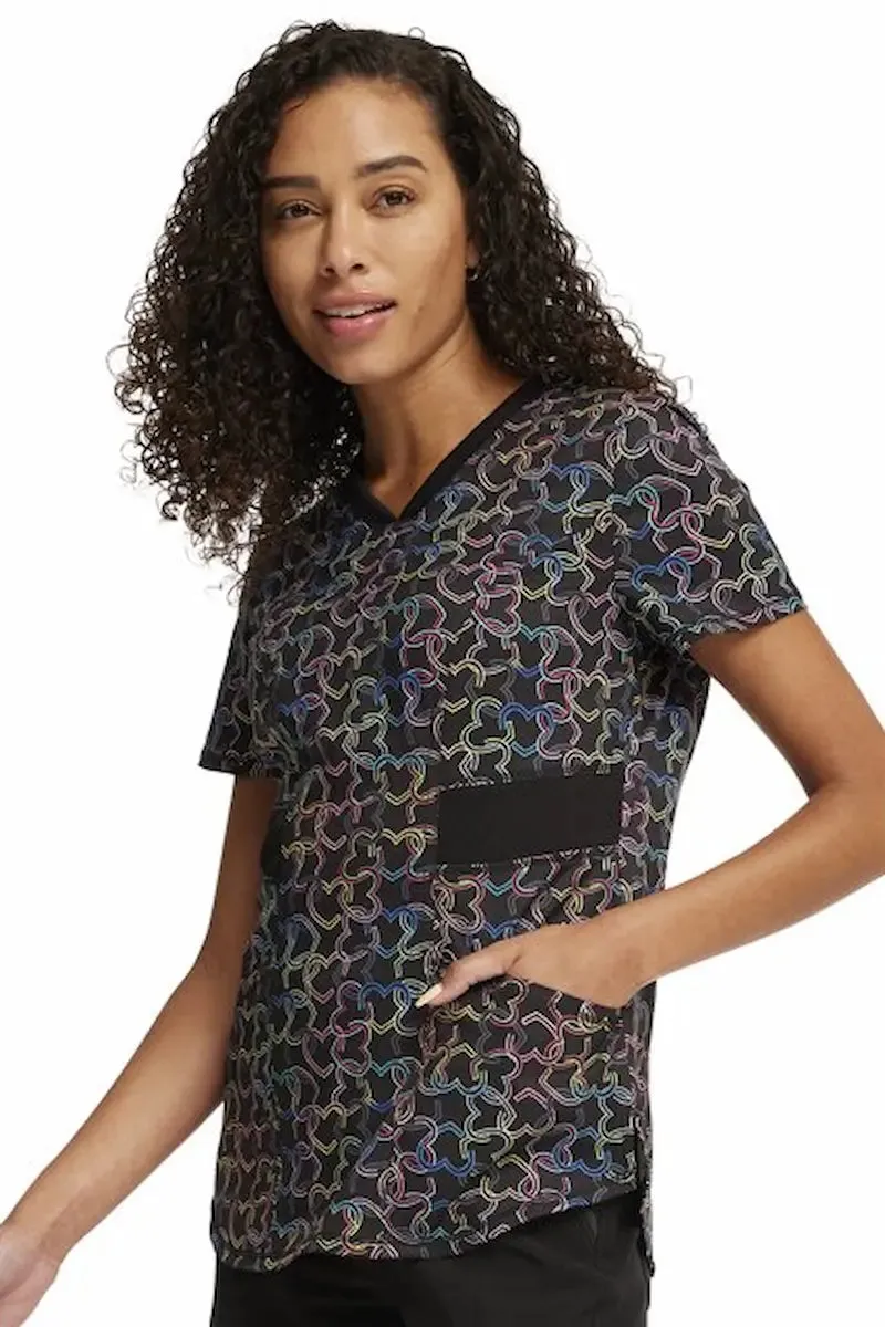 Infinity Women's V-Neck Print Top | Links of Love