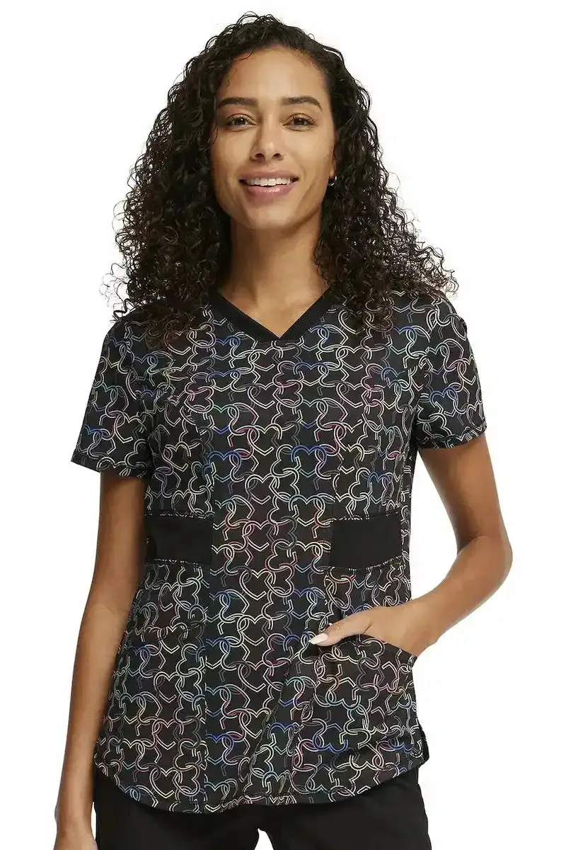 Infinity Women's V-Neck Print Top | Links of Love