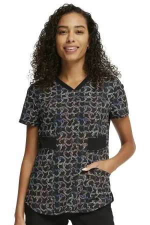 Infinity Women's V-Neck Print Top | Links of Love
