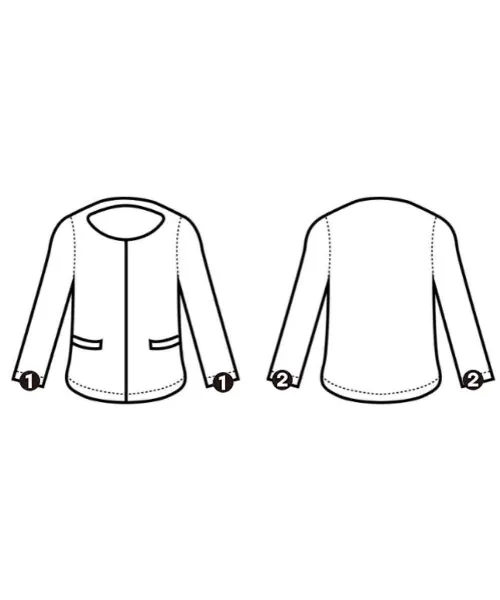 M･Fil Collarless jackets