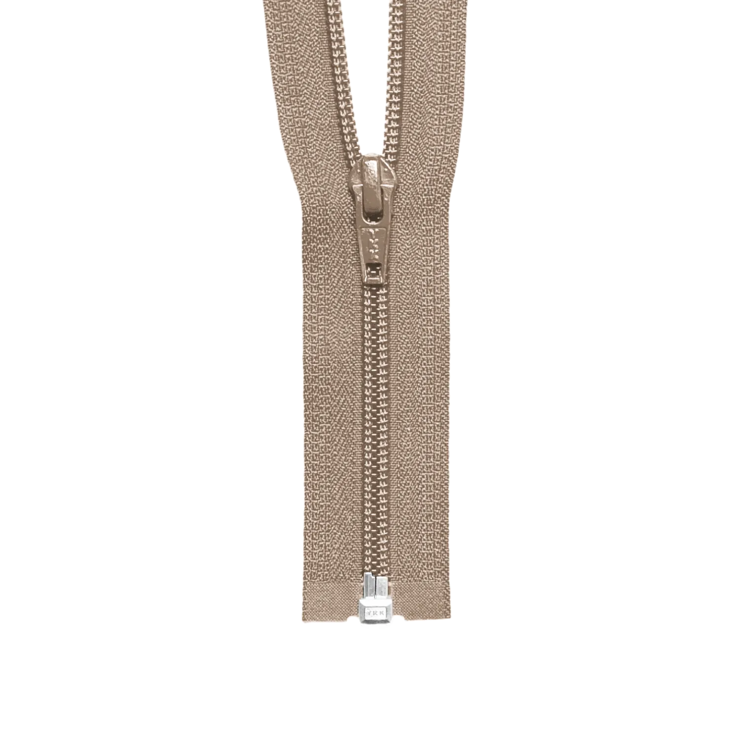 YKK #5 Coil 1-Way Open End Zippers - Beige