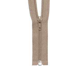 YKK #5 Coil 1-Way Open End Zippers - Beige